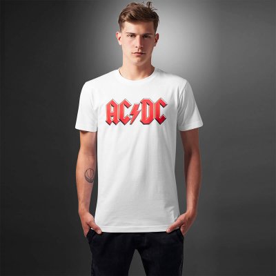 AC/DC vit t-shirt