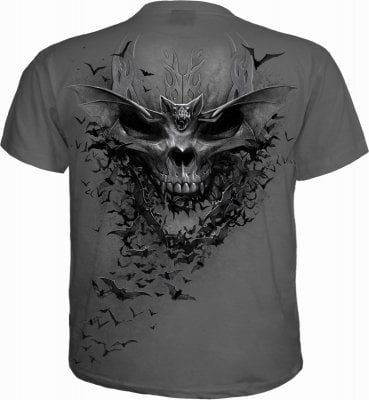 Bat skull t-shirt herr