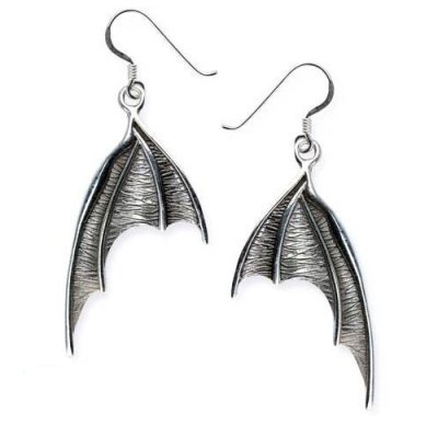 Bat Wings silverörhängen