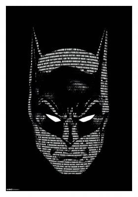 Batman Words Poster 61x91 cm 1