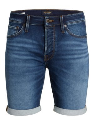 Blå jeansshorts med stretch 0