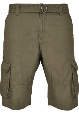 Cargo shorts med bälte och ripstop 1