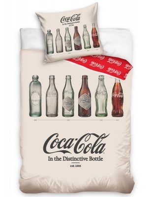 Coca-Cola flaskor påslakanset