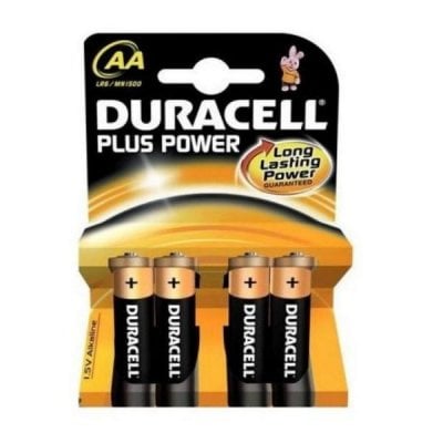 Alkaliska Batterier DURACELL Plus Power LR6 AA (PACK-4) 0