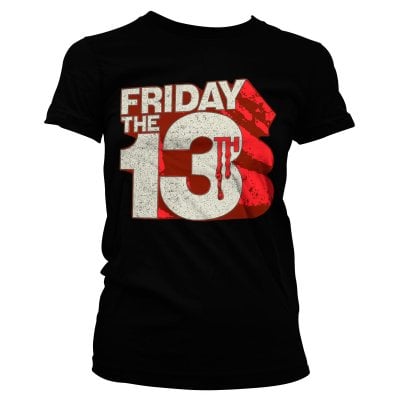 Friday The 13th Block Logo Girly Tee 1