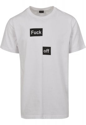 Fuck Off Split T-shirt (L,black)