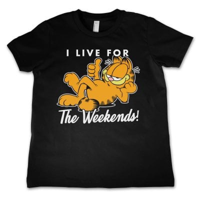 Garfield - Live For The Weekend Kids T-Shirt 1