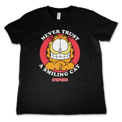 Garfield - Never Trust A Smiling Cat Kids T-Shirt 1