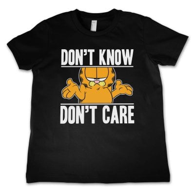 Garfield Don't Know - Don't Care Kids T-Shirt 1