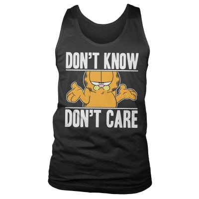 Garfield Don't Know - Don't Care Tank Top 1