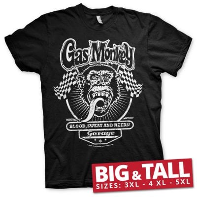 Gas Monkey flags T-shirt big and tall.