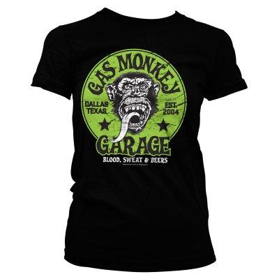 Gas Monkey Garage - Grön Logo tjej t-shirt