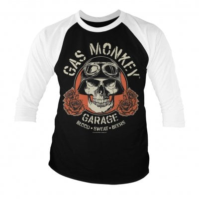 Gas Monkey Garage skull baseball 3/4 tee