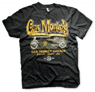 Gas Monkey Garage T-shirt - green hot rod