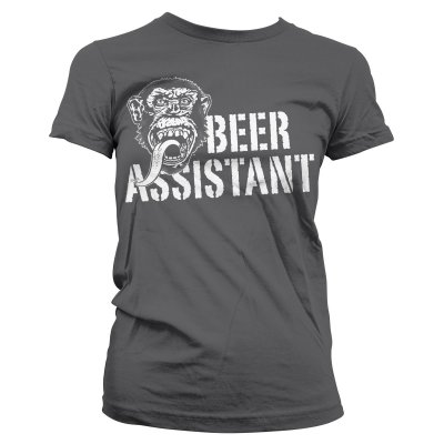 GMG - Beer Assistant mörkgrå tjej t-shirt