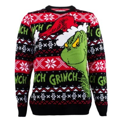 Grinch - Hat stickad jultröja 1