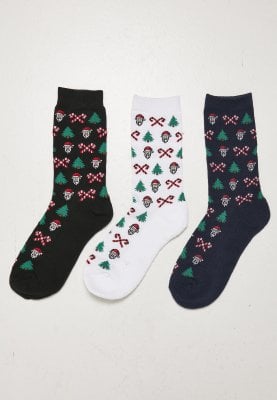 Grumpy Santa Christmas Socks 3-Pack 1