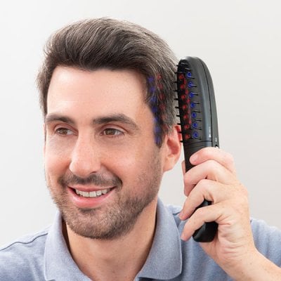 Hårborste med laserteknik mot håravfall