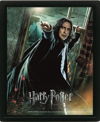 Harry Potter: Deathly Hallows Snape - 3D poster med ram 0