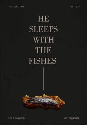 He Sleeps With The Fishes Poster 61x91 cm 1