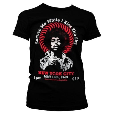 Jimi Hendrix - Live In New York Tjej T-shirt 1