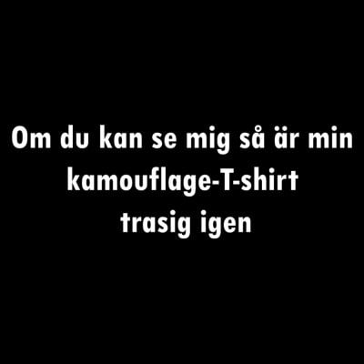 Kamouflage-T-shirt trasig igen T-shirt