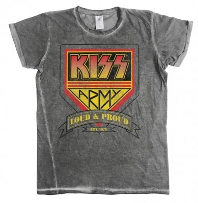 KISS ARMY - Loud & Proud sliten t-shirt