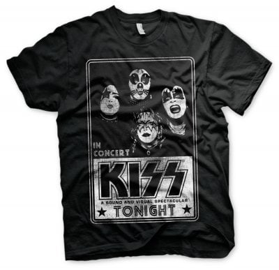 KISS In Concert Distressed Poster t-shirt 1
