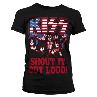 KISS - Shout It Out Loud tjej t-shirt 1