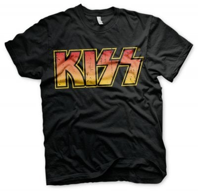 KISS Sliten logga t-shirt 1
