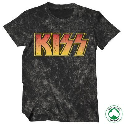 KISS Distressed Logotype Organisk T-shirt 1
