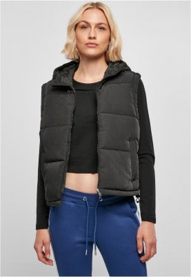 Ladies Recycled Twill Puffer Vest 1
