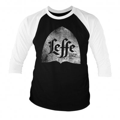 Leffe Distressed Alcove Logo Baseball 3/4 Sleeve T-shirt 1