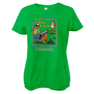 Let's Play Catch Girly Tee 1