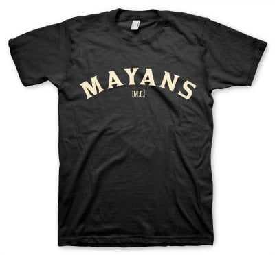 Mayans MC curved logo T-shirt 1