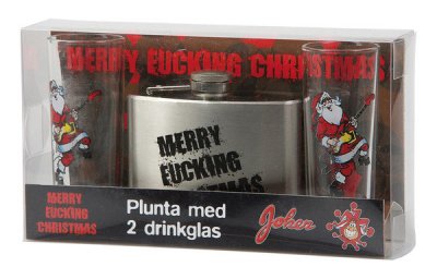 Merry fucking christmas plunta och glas 0