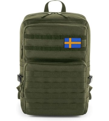 MOLLE ryggsäck - Sverige flagga 0