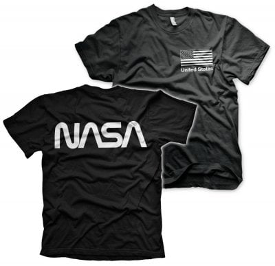 NASA black flag T-shirt svart