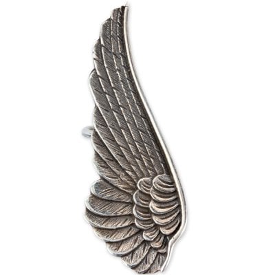 Stor vinge silverörhänge 1