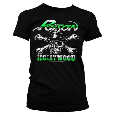 Poison Tjej T-shirt - Hollywood Skull