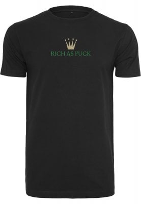Rich As Fuck T-shirt (L,black)