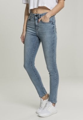 Slimfit jeans med hög midja dam