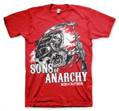 Sons Of Anarchy kläder Reaper röd t-shirt