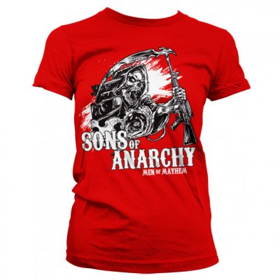 SOA AK Reaper tjej röd t-shirt