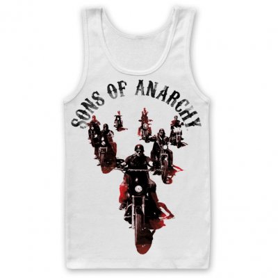 Sons Of Anarchy Motorcycle Gang vitt linne