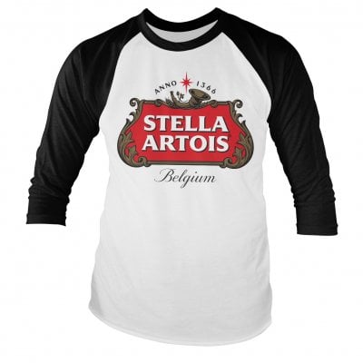 Stella Artois Belgium Logo Baseball Longsleeve Tee 1