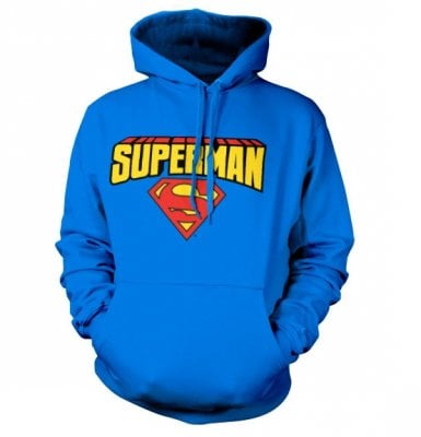 Superman Blockletter Logo Hoodie 1