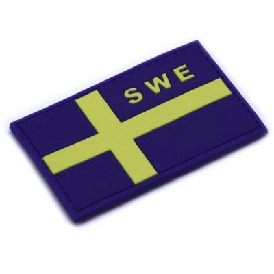 Swedish flag SWE PVC patch 0