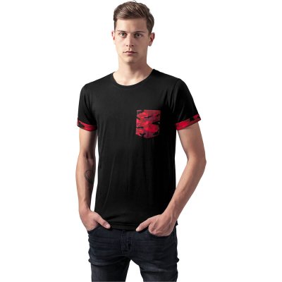 T-shirt svart/rödcamo