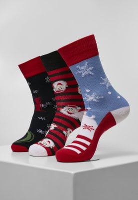 Santa Ho Christmas Socks 3-Pack 1